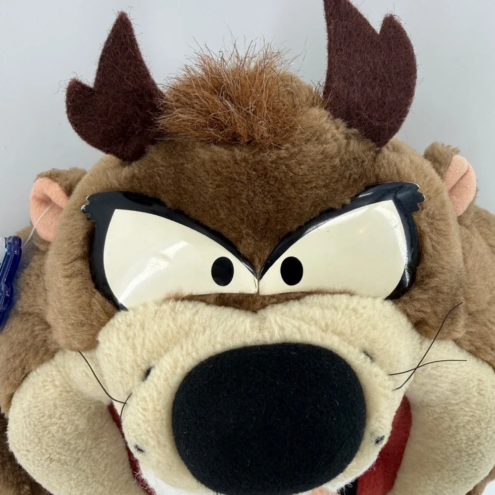 Vintage 1994 Applause Looney Tunes Taz Tasmanian Devil Plush Snarling 12 inch